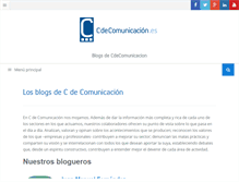 Tablet Screenshot of blogs.cdecomunicacion.es